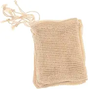 ASAKKURA 6pcs Soap Foaming Bags Rope for Wall Mount Soap Holder Drying Pouch Effortless Use