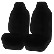 Faux Fur Seat Covers Universal Black