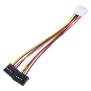 4 Pin IDE Molex To 2 Power Splitter Extension Cable Connector Computer Cord