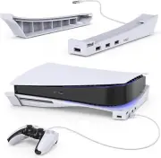 Horizontal Console Stand for PS5,Console with 4 USB Ports, Upgraded Base Stand f