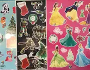 CHOOSE Princesses, My Little Pony, Ninja Turtles Christmas Window Static Clings