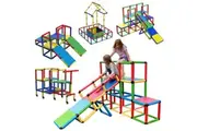 Funphix All-in-1 Giant Construction Set (517 pcs) - Indoor & Outdoor - Fun & Educational Learning Toy