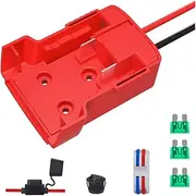 Power Wheels Adapter for Milwaukee,M18 18V Power Wheels Battery Conversion Kit 14AWG Wire with Fuse Holder and 3PCS 30Amp Fuses & Wire terminals for DIY, RC Toys and Robotics