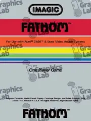 Replacement 2600 Foil Game Cartridge Label - Fathom