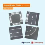 Road Base Plate 25.5x25.5cm Road Base Panel Road Base Board Compatible With Lego