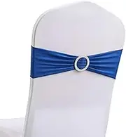 Chair Bands,Chair Sashes,Elastic Chair Sashes Bands Ties with Buckle Slider Sashes Bows for Wedding, Party, Hotel Event,Christmas,Banquet Decoration,Red,20Pcs (Color : Red, Size : (Color : Royal Bl