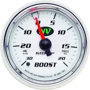 Auto Meter 7307 NV 2-1/16" 30 in. Hg/20 PSI Mechanical Vacuum/Boost Gauge