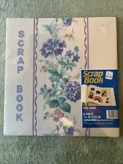 Vintage Scrap Book 60 Page Post Bound Expandable 12x13 New And Sealed
