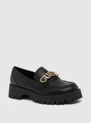 GUESS Women's Black Ashli Chunky Loafers Size: 8
