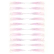 10Pcs Crystal Flash Line Holographic Tinsel Fly Fishing Tying Material, White