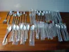 Vintage Imperial Tropic Garden Stainless Flatware 44 Pc Forks Spoons Knives NOS