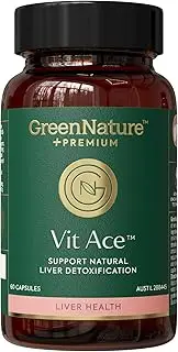 Vit ACE – Advanced Liver Detox & Antioxidant Support, with Silymarin (Milk Thistle), Vitis Vinifera (Grape Seed Extract), Vitamin C, E, Zinc & Selenium to Support Natural Liver Cleansing & Cellular Protection – TGA ARTG Listed