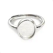 Milky Treasures New Oval Ring DIY Breastmilk Jewelry Making Kit | Adjustable Size 6 to 10 | Breastfeeding Keepsake | New Mom Gifts | Baby Shower Registry | 925 Sterling Silver | Lactation