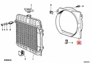 Genuine BMW E21 Sedan Radiator Fan Shroud OEM 17111116512