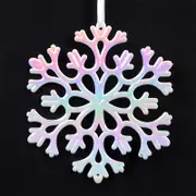 Snowflake White Iris Hanging 15cm