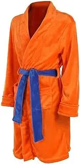 [Bulex] Son Goku Dragon Z Pajamas Onesie Bathrobe Anime Robes Costume with Go Characte Plush Hooded with Belts for Women Adult