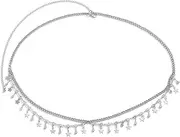 [HinyBoeh] Rhinestone-Belly-Chain for Womens Adjustable-Waist-Chain - Shinny Bikini Body Chain with Star Tassel