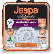 Jaspa Black JBQWMWSK 450gsm Washable Wool Quilt - Super King