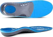 Arch Support Inserts for Plantar Fasciitis Relief Insoles for Men Women Orthotics of Flat Feet High Arch Heel Pain Relief Shoe Inserts (Men 4-4.5 | Women 6-6.5, Blue)