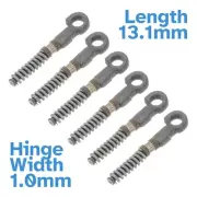 6pcs 13.1 x 1.0mm Eyeglasses Spring Hinge Frame Joint Insert Glasses Repair Bow