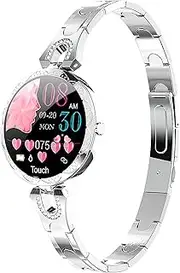Women Fitness Tracker Blood Pressure Heart Rate Monitor Pedometer Activity Tracker Waterproof Multifunction Calorie Sleep Monitor Color Touch Screen Smart Watch for Women Kids