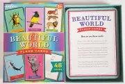 EeBoo BEAUTIFUL WORLD animal kingdom 46 FLASH CARDS 2 parent CARDS new open box