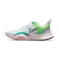 在飛比找PChome24h購物優惠-Nike SuperRep Go 2 女 白綠色 氣墊 運動