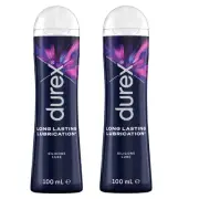 2 x Durex Lubricant Perfect Glide Silicone Base Lubricant 100mL