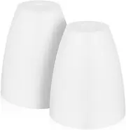 Pack of 2 Lampshades Replacement Floor Lampshades Clear Glass Small Lampshades Light Accessories Table Lamp Covers in Opening Style