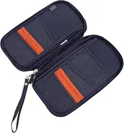 [CTIRCHIU] Travel Document Organizer Wallet Holder for Id Credit Cards Portable Data Bag Capacity for Travel Essentials for Family Friends