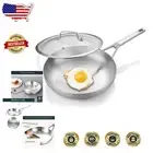 Durable 12-Inch Frying Pan with Glass Lid – Oven Safe & Perfect for All Cooktops