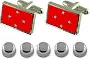 [Select Gifts] Shirt Dress Studs Londrina City South Region Flag Cufflinks
