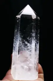 1.13lb Natural Pure Clear Quartz Crystal Tower Obelisk Wand Point Reiki Healing