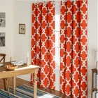 Home Ironwork Sateen Woven Grommet Top Curtain Panel Pair 52"x 96" Burgundy