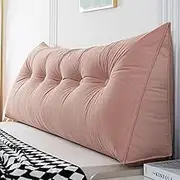 Large Reading Bed Rest Pillow, Triangular Wedge Pillow Headboard, Versatile Bed Wedge Pillow for Headboard, Daybed Pillows for Sitting Up, Reading or Working (8 80X50cm)