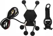 DRESSOOS Motorbike Handle Bracket Anti-Theft Phone Holder 6-Claw Phone Stand Handlebar Grip Plastic