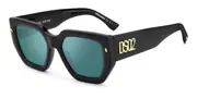 Dsquared2 D2 0031/S ETJ/MT Men's Sunglasses Black Size 53