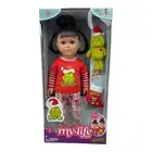 My Life, I Am Poseable Grinch Sleepover 18 inch Doll, Brunette Hair, Green Eyes