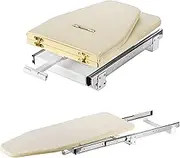 Retractable Ironing Board Closet Pull-Out Stow Away in Cabinet for Apartment & Small Room Hiding Ironing Board Foldable Ironing Station in | Sturdy Folding Board, Easy-Release Lever