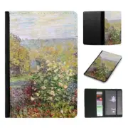 PASSPORT ITINERARY ORGANIZER|CLAUDE MONET - CORNER OF THE GARDEN AT MONTGERON