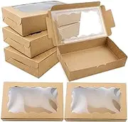 WODJR 30Pcs Kraft Gift Boxes Paper Favor Boxes Small Gift Boxes Candy Boxes Treat Boxes Cupcake Boxes Wedding Gift Boxes Pastry Boxes Cookie Box Take Out Containers for Muffin Cookie Chocolate Pie