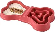 Slow Feeder Dog Bowl - Dog Bowls to Slow Down Eating | Dog Puzzle Feeder | Pet Slow Down Eating Bowl | Portable Puzzle Safe Feeder | Pet Bowl Interactive Fun for Dog Cat Travel Indoor & Outdoor Use
