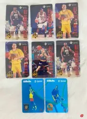 VINTAGE 1990'S BASKETBALL GLENN ROBINSON & JASON KIDD PHONECARDS BUNDLE SET OF 8