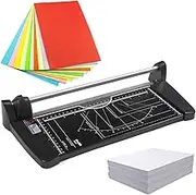 Paper Cutter, A4 Rotary Paper Trimmer Cutter with Cut 1mm/10 Sheets of Paper, Cutting Width 60Cm/23.6in, Guillotine Paper Cutter for Craft Paper Photo Coupon