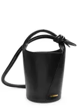 Jacquemus Le Petit Tourni Leather Bucket bag - Black ONE SIZE