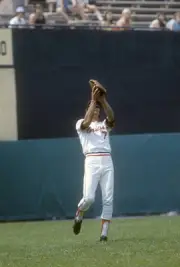 Mark Belanger Baltimore Orioles catches a pop fly at a Major Leag- 1974 Photo