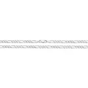 Boys Sterling Silver 4mm Figaro Chain Necklace