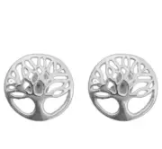 sterling silver tree of life stud earrings
