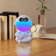 Astronaut Themed Alarm Clock Bluetooth Atmosphere Night Light With White Noise