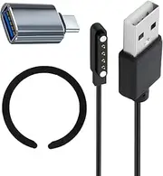 Accessory Kit Set for Plaud Note Ai Voice Recorder, Includes Magnetic Ring, 2FT Magnetic USB Charging Cable, and USB Type-C Adapter